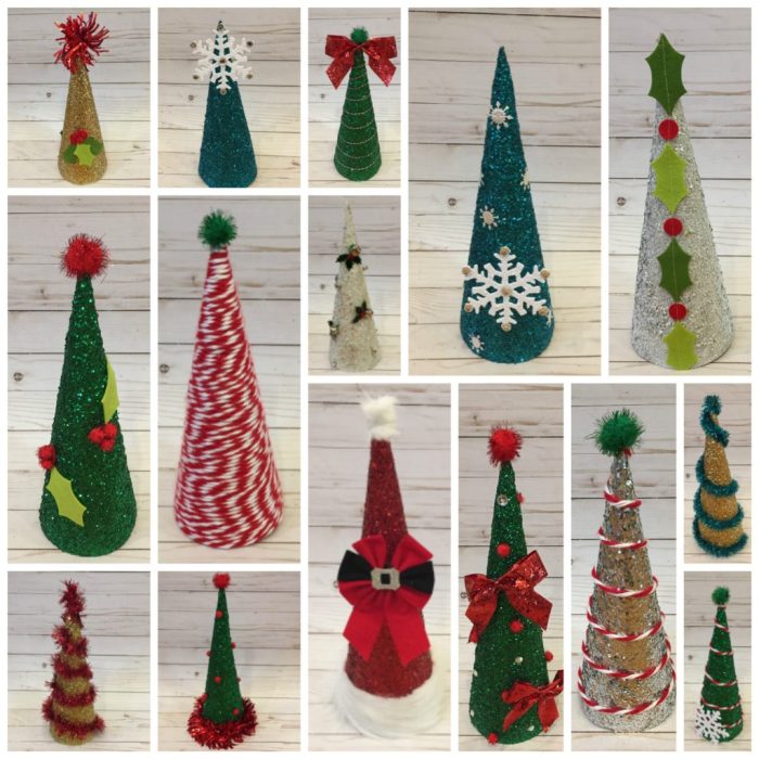 Diy cone trees for christmas