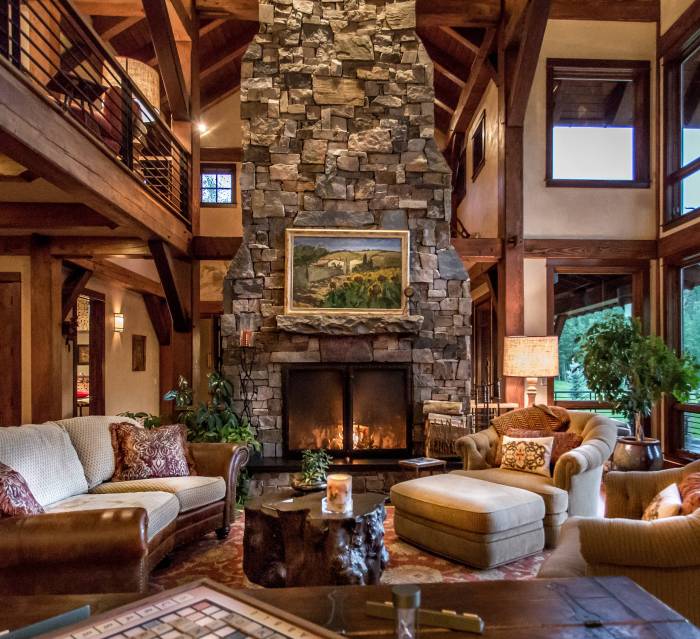 Rustic living room decor ideas