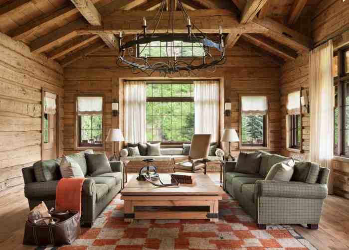 Rustic living room decor ideas