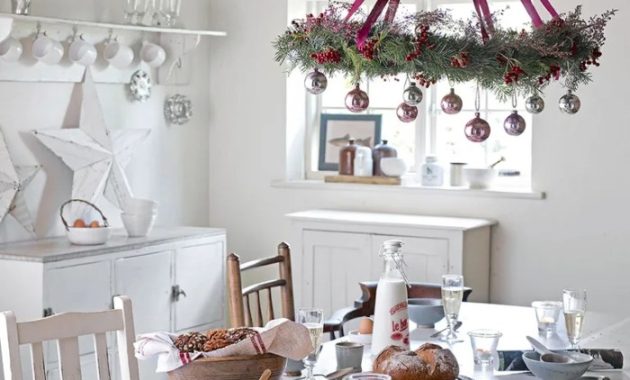 Kitchen Cabinet Christmas Decor Ideas