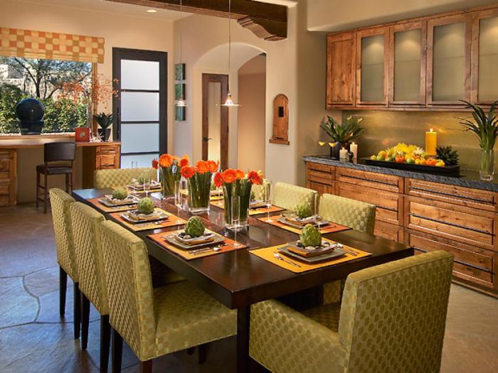 Kitchen table center decor