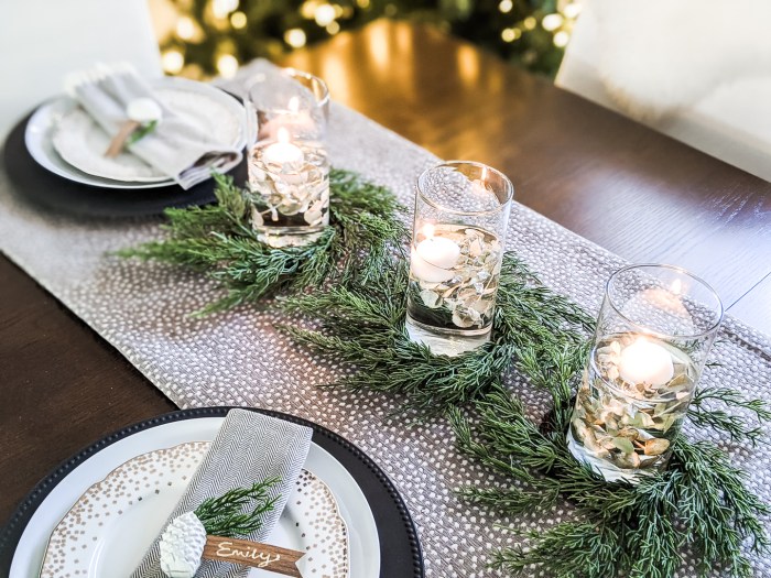 Diy christmas table centerpieces