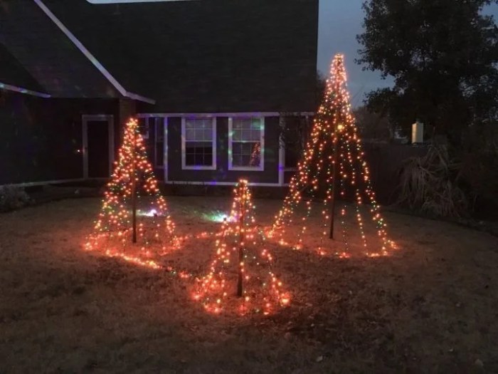 Christmas tree diy lights