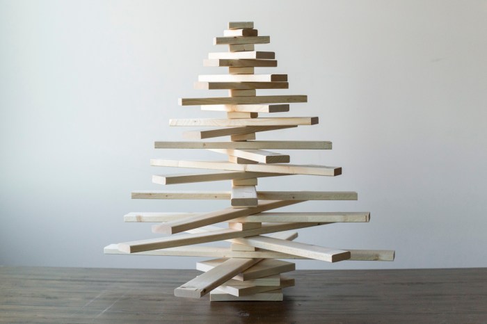 Diy christmas tree wooden