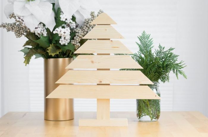 Diy christmas tree wooden