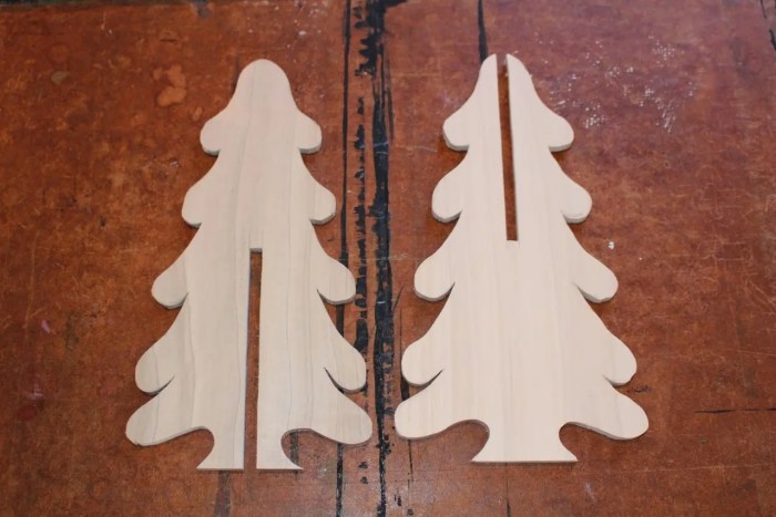 Wooden christmas tree diy