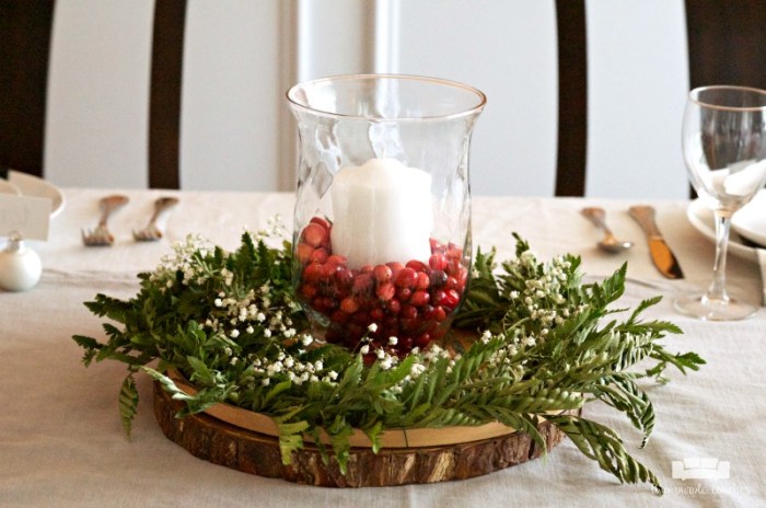 Diy christmas table centerpieces