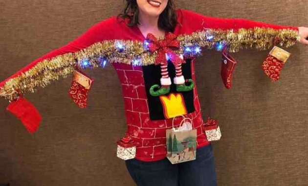 Homemade DIY Ugly Christmas Sweater Ideas