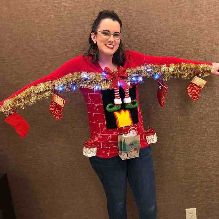 Homemade diy ugly christmas sweater ideas