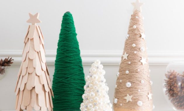 DIY Cone Trees for Christmas