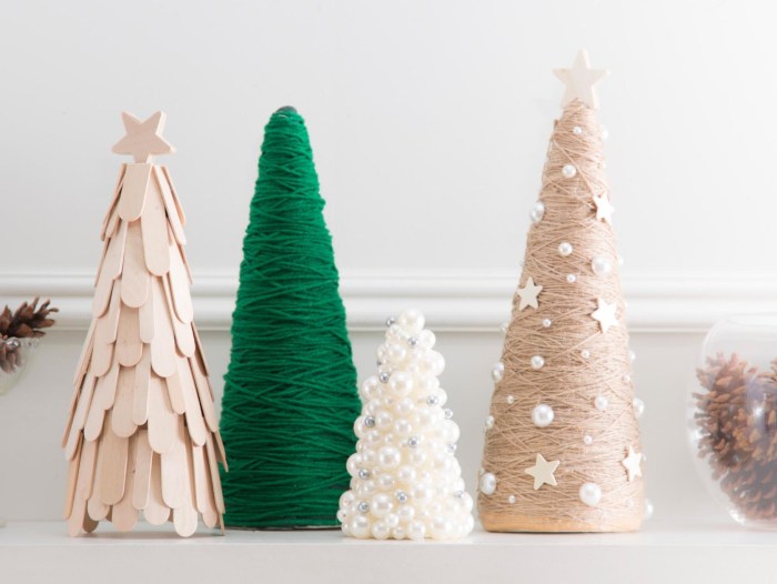 Diy cone trees for christmas