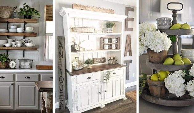 Farmhouse Kitchen Counter Decor Ideas