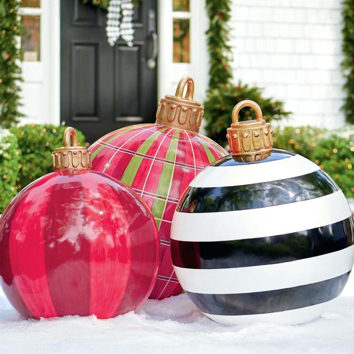 Giant christmas balls diy