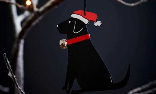 Black Lab Christmas Decor Outdoor