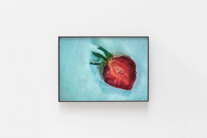 Strawberry themed kitchen decor