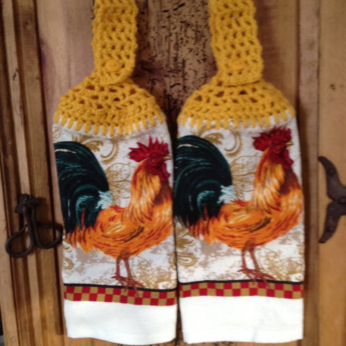 Rooster and sunflower kitchen decor