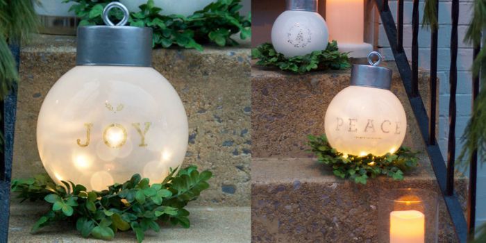 Diy giant outdoor christmas ornaments