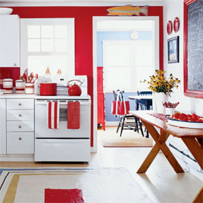 Red kitchen decor ideas