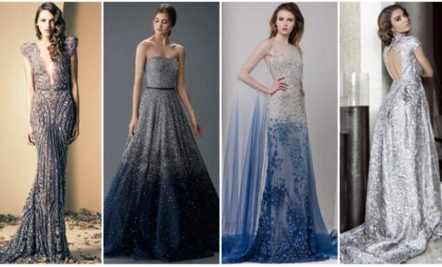 Blue and Silver Wedding Dresses A Style Guide