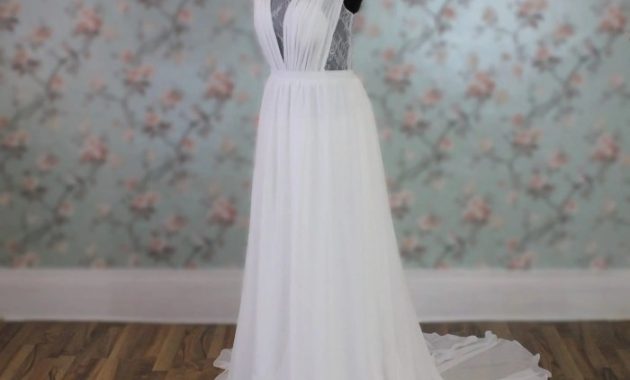 Chiffon and Lace Wedding Dress Designs