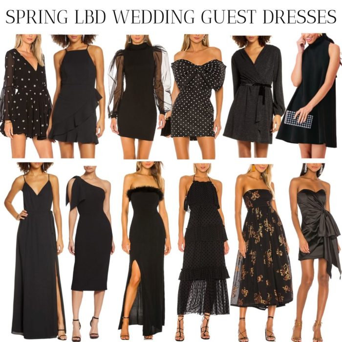 Dark wedding guest dress