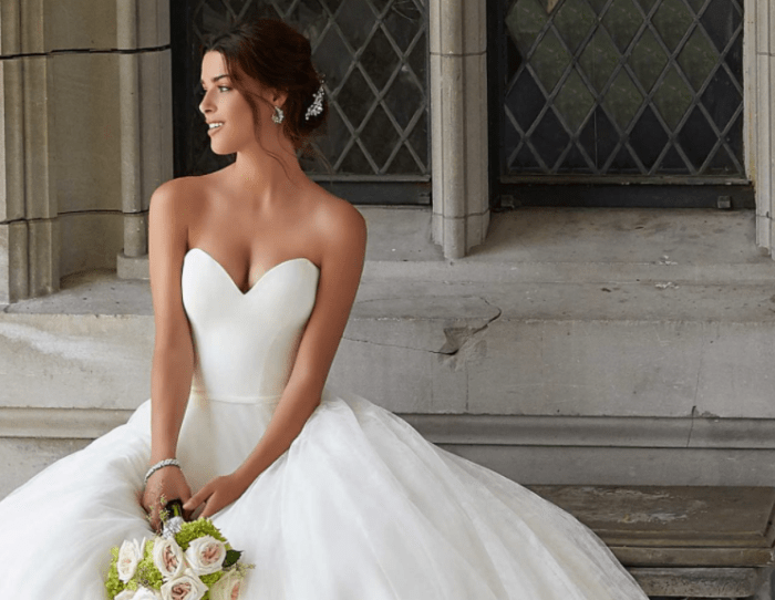 Cheap strapless wedding dresses