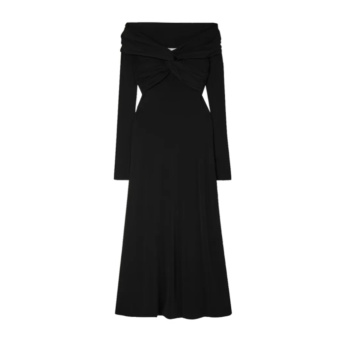 Black dress for winter wedding guest