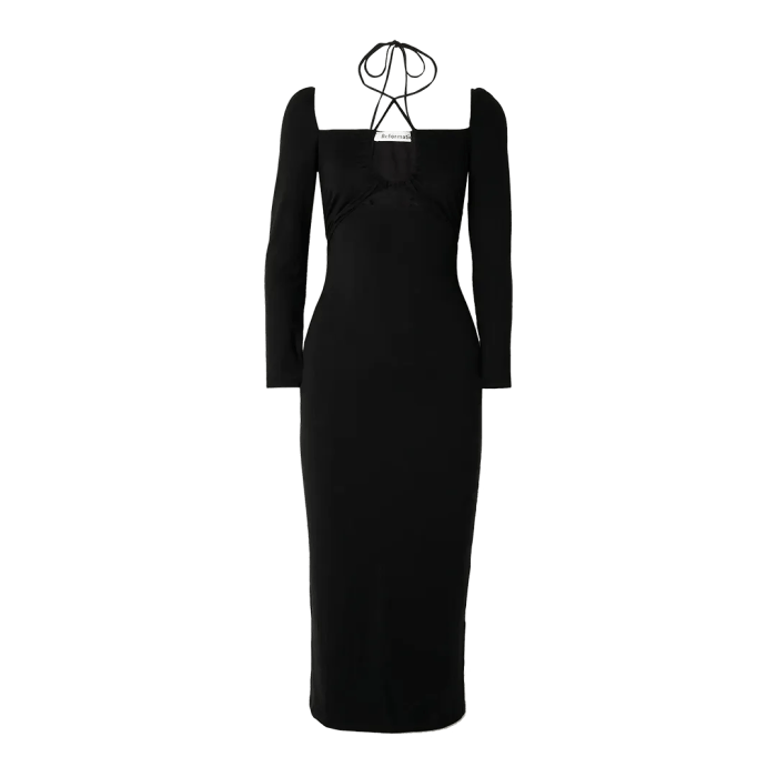 Black dress for winter wedding guest