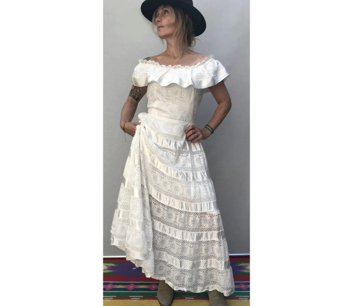 White mexican wedding dress