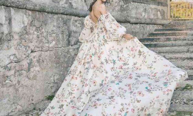 Floral Print Wedding Dresses A Guide